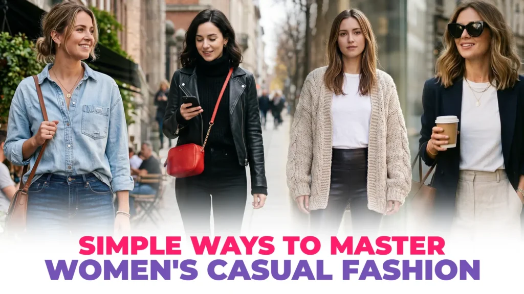 Unlock Women's Casual Fashion secrets! Discover 15 simple outfits and styling hacks like the "Sandwich Rule" to create amazing Casual Everyday Outfits for women's.