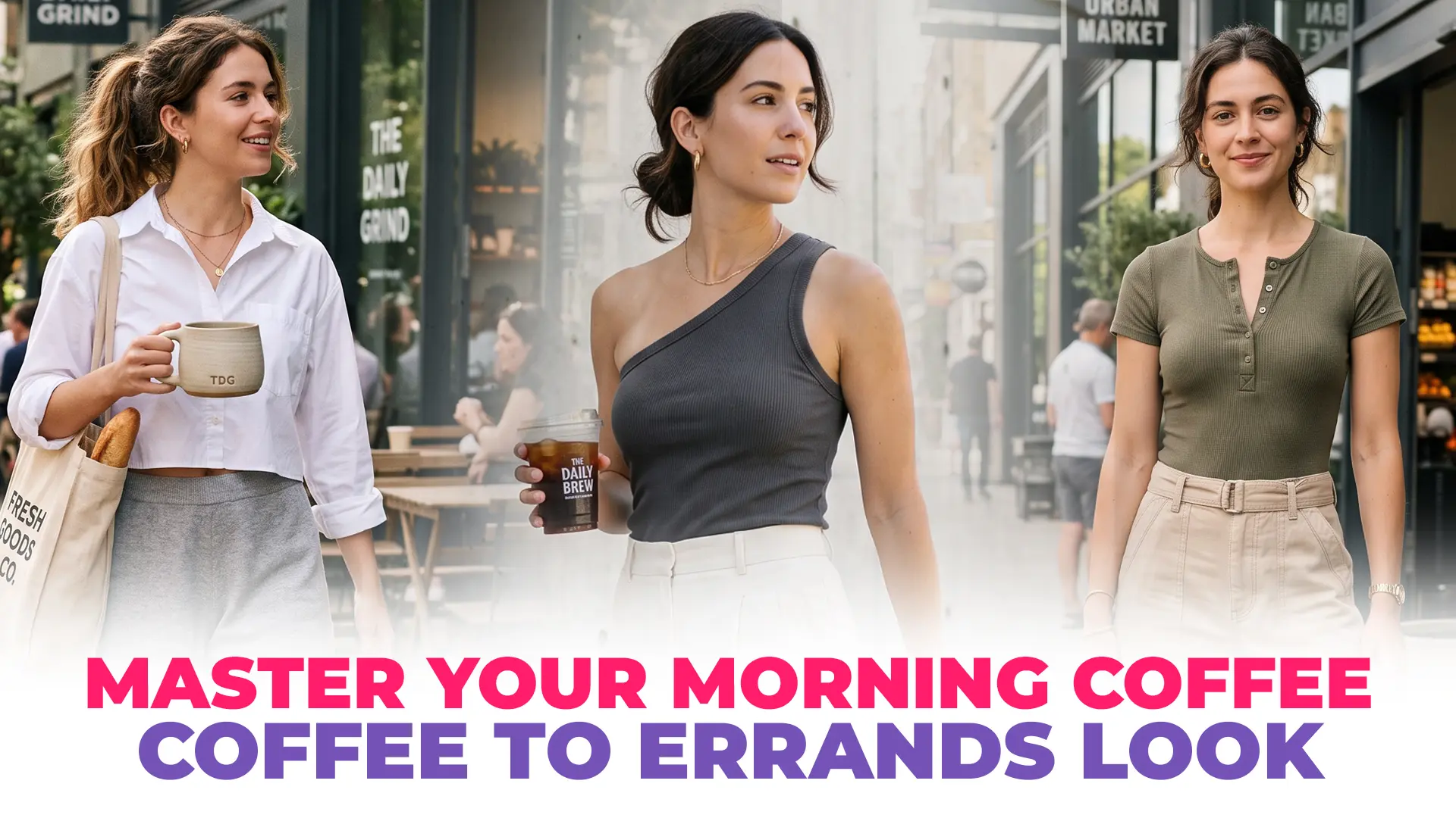 Stop wearing boring sweatpants! ☕ Discover 10 effortlessly stylish casual outfit ideas for women that transition perfectly from morning coffee to running errands.
