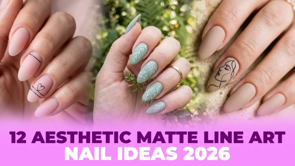 12 Aesthetic Matte Line Art Nail Ideas You’ll See Everywhere in 2026