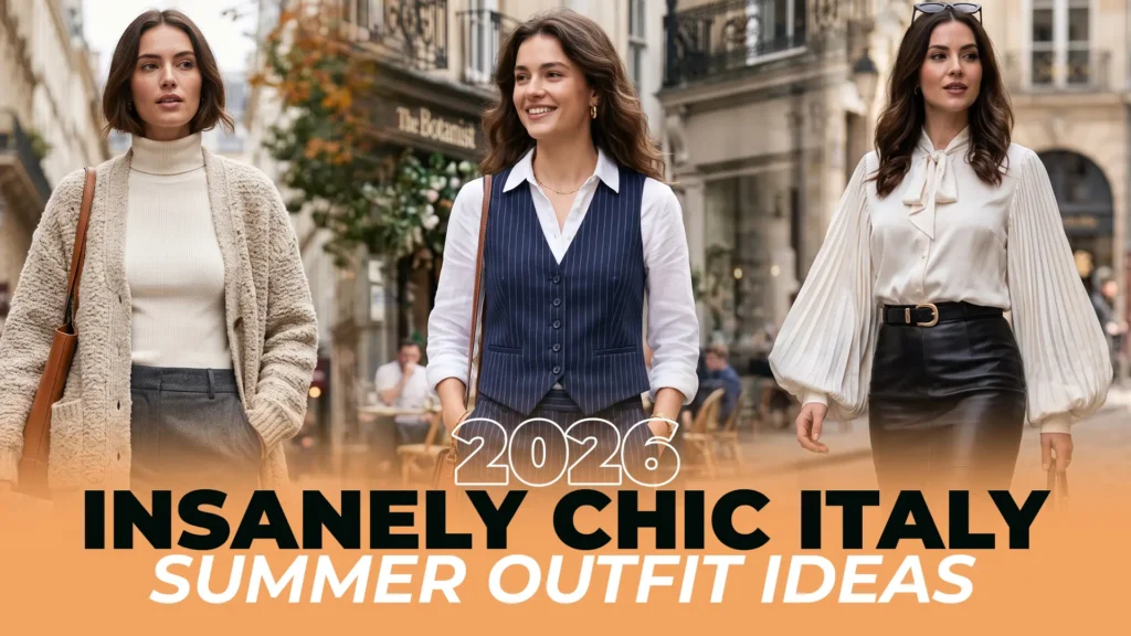 Ditch the boring shorts! 🇮🇹 Discover 12 stunning Italy summer outfit ideas for women to effortlessly capture that iconic, sunny La Dolce Vita aesthetic.